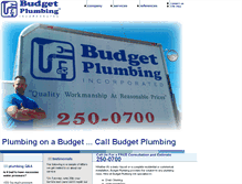 Tablet Screenshot of budgetplumbingonline.com